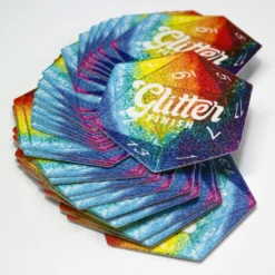Custom glitter stickers